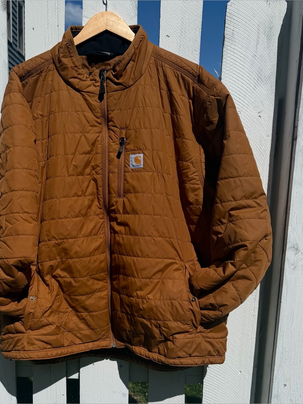 Carhartt Men's Quilted Insulated Gilliam Rain Defender Jacket - 3XL - Brown